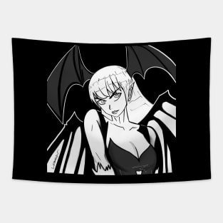 vampire succubus woman monster of the dark ecopop Tapestry