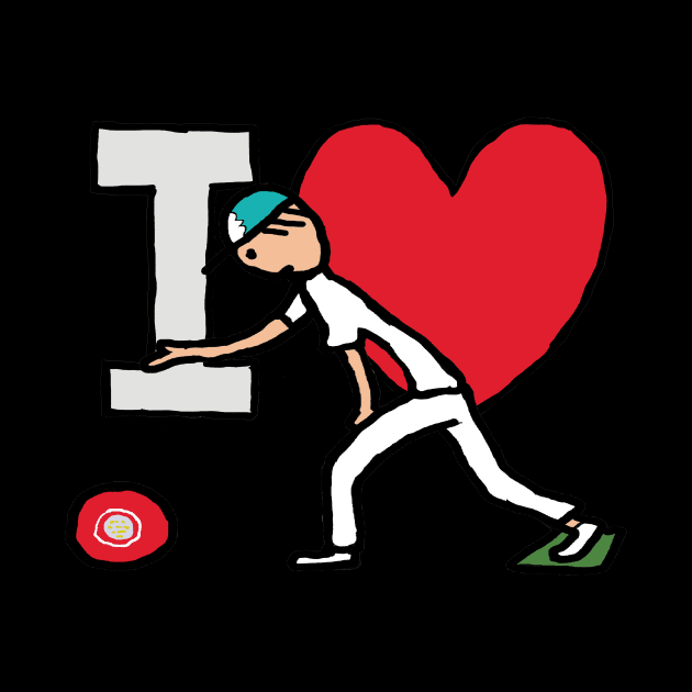 I Love Lawn Bowls by Mark Ewbie