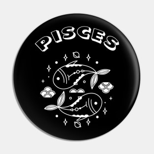 Pisces Zodiac Sign Pin