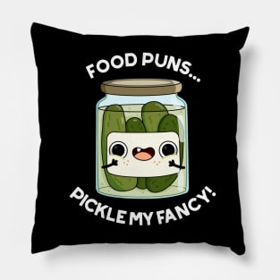 Pickle My Fancy Funny Food Pun Pillow