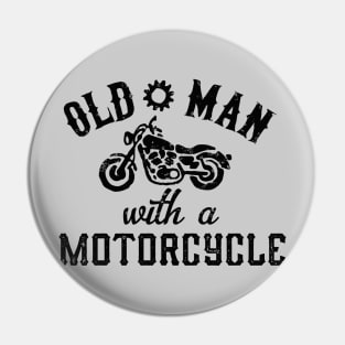 Old Man With a Motorcycle Pin