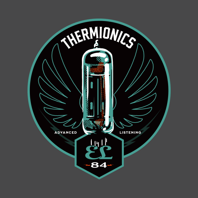 Winged EL84 vacuum tube emblem by SerifsWhiskey