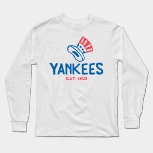 Yankees Long Sleeve T-Shirt by Herschel Fall - Pixels