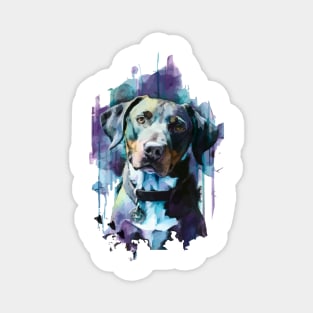 cute dog ink painting design Magnet