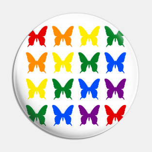 Rainbow of butterflies Pin