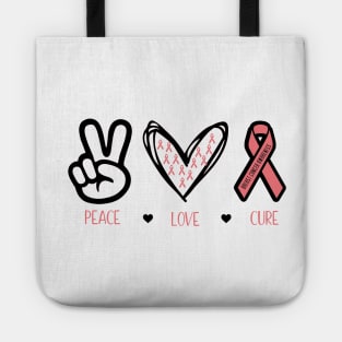 Peace, Love, Cure Tote