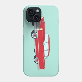 Rockabilly Vintage Car in Red Phone Case