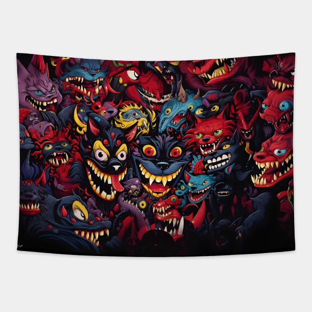 Mad Dogs Tapestry by nnyuliv