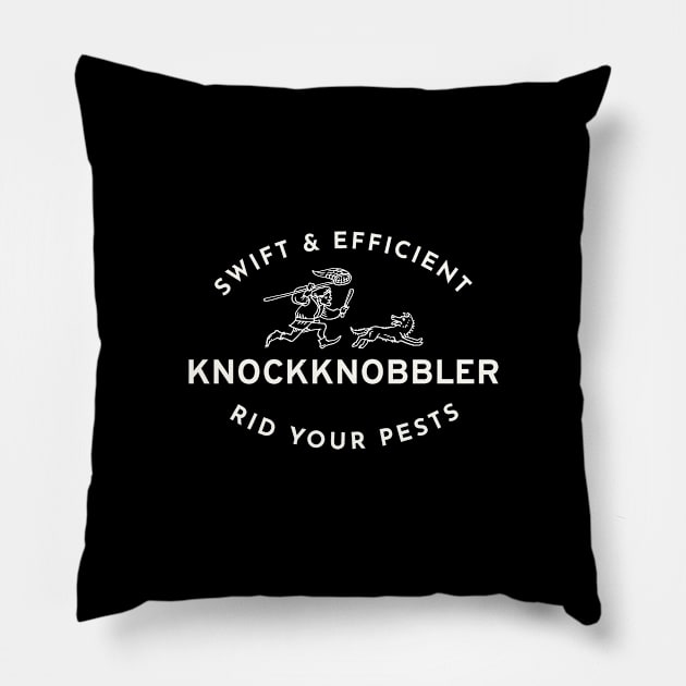 Knockknobbler Pillow by calebfaires