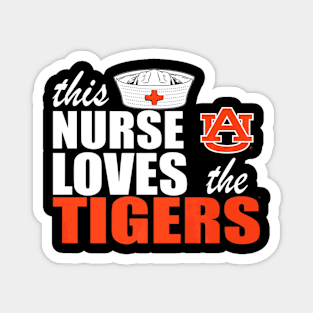 Auburn Tigers This Nurse Loves The  Apparel Magnet