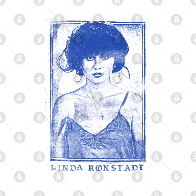 Linda Ronstadt /// Faded Retro 1970s Style Fan Art Design by DankFutura