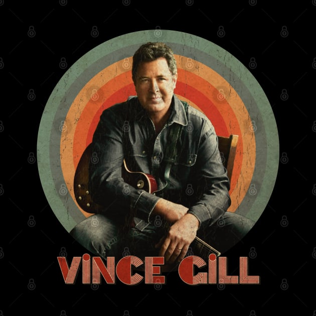 Vince Gill Retro Vintage by TuoTuo.id