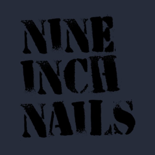 NIN inch nails classic black by japan typo art