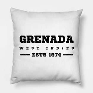 Grenada Estb 1974 West Indies Patriotic Design Pillow