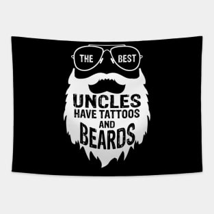 Best Uncles Beards Tattoos Husband Mens Tapestry