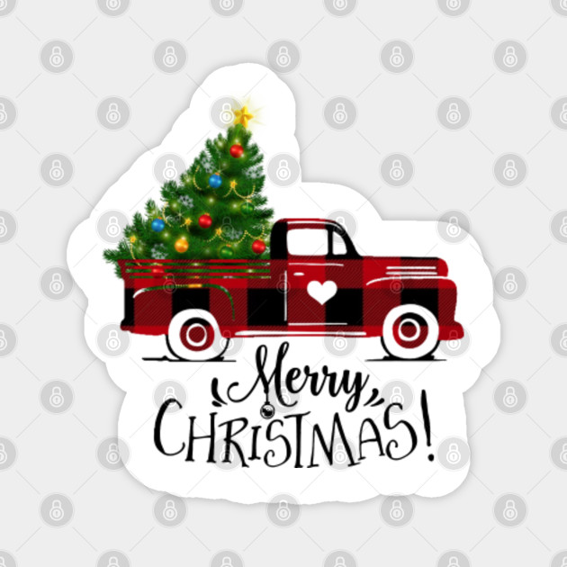 Merry Christmas Shirt Buffalo Plaid Truck Shirt Most Wonderful