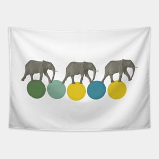 Travelling Elephants Tapestry