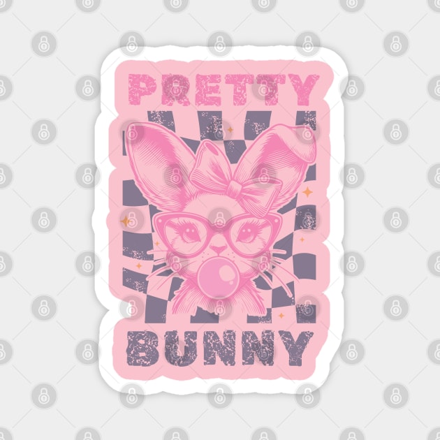 Cute Bunny Easter Design for Girls Magnet by TurnEffect