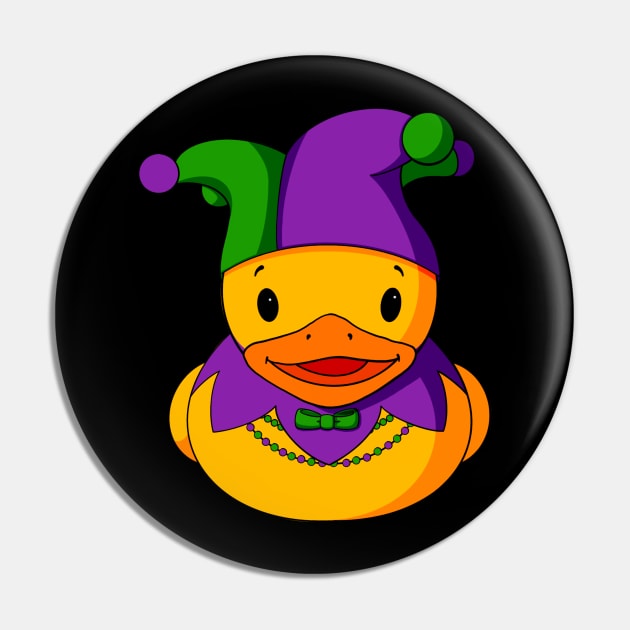 Mardi Gras Hat Rubber Duck Pin by Alisha Ober Designs