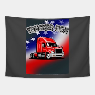 TRUCKER MOM Tapestry