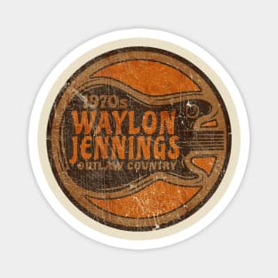 waylon Vintage 1970s Magnet