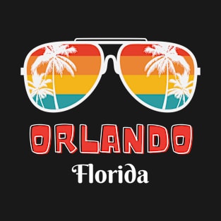 Orlando Florida Vintage 70s Retro Throwback Sunglasses T-Shirt