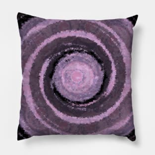 Swirl of Floating Purple Mandalas Pillow