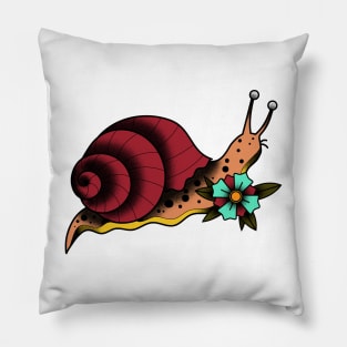 Old School Snail Pillow