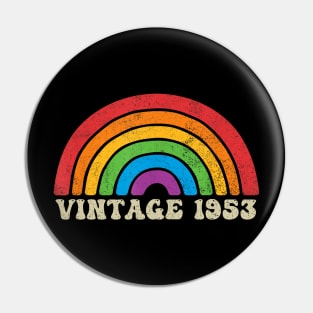 Vintage 1953 - Retro Rainbow Vintage-Style Pin