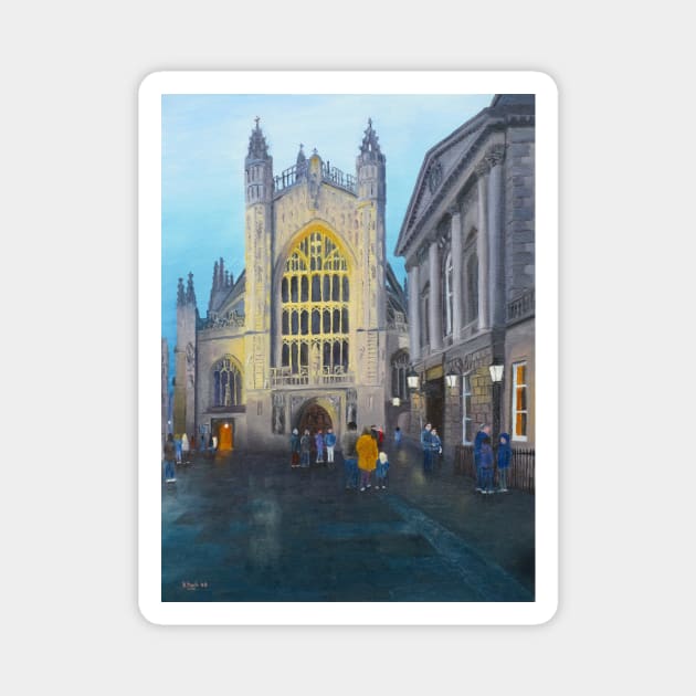 Bath Abbey at Dusk Magnet by richardpaul