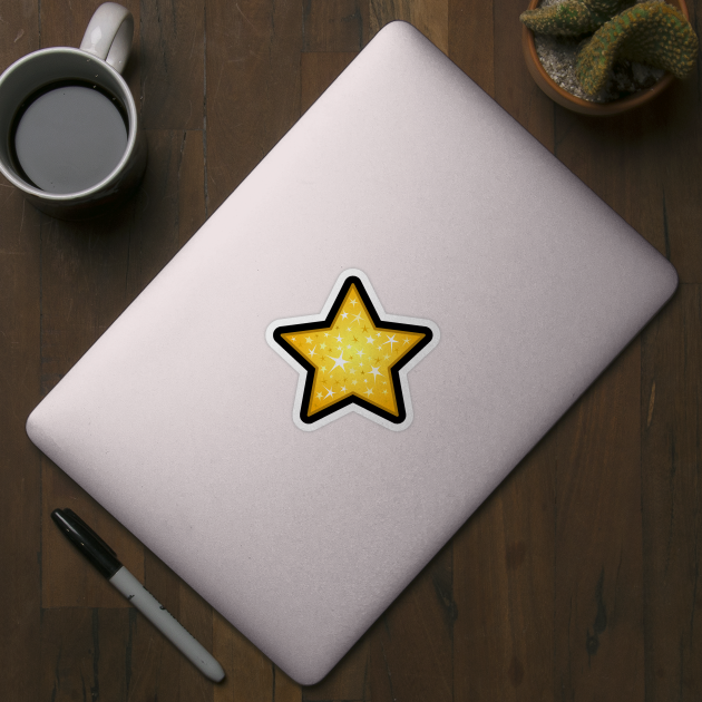 Sparkling Gold Star