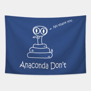 Anaconda Don't White Pocket Tapestry