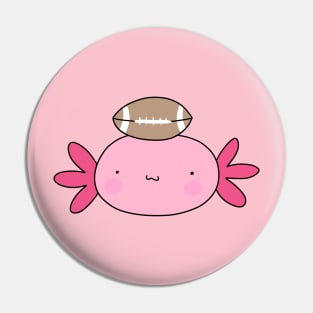 Football Axolotl Face Pin