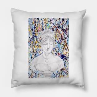 Classically Modern in Blue Pillow