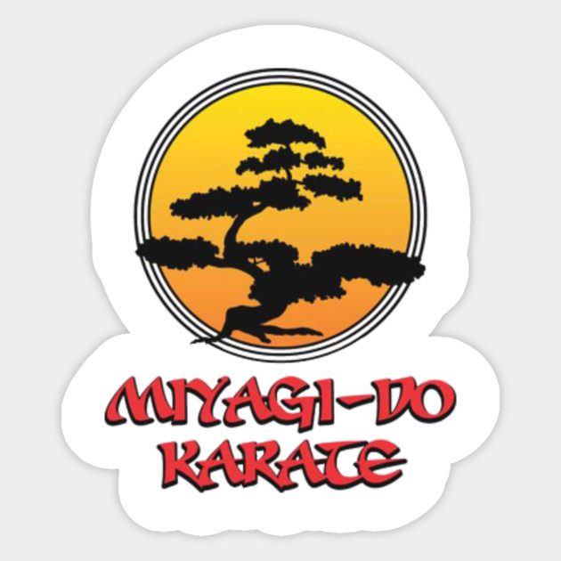 Miyagi Do Logo Bonsai Tree Miyagi Do Logo Bonsai Tree Sticker Teepublic