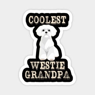 Coolest Westie Dog Grandpa Magnet