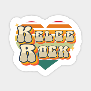 Kelce Rock Retro Style Magnet