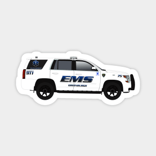 Greenburgh EMS Paramedic Flycar Magnet