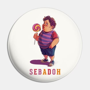 Sebadoh -- Original Retro Fan Design Pin