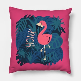 Flamingo Honk Pillow