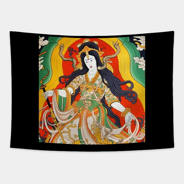 Izanami Japanese deity Tapestry by ComicsFactory