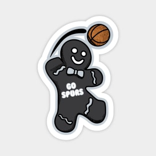 San Antonio Spurs Gingerbread Man Magnet