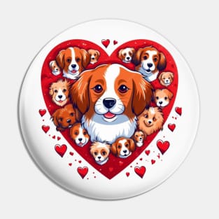 A dog with a heart shaped face that says " love dogs ". Pin