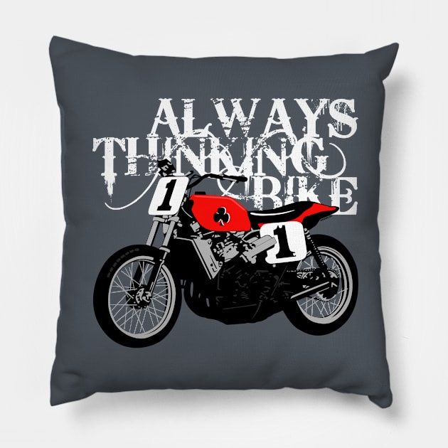 Always Thinking Bike Pillow by Siegeworks