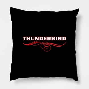 Thunderbird Type Emblem with Pinstripes Pillow