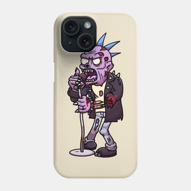 Cartoon Punk Rock Zombie Phone Case by TheMaskedTooner