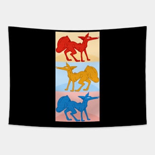 Colorful Canines Tapestry