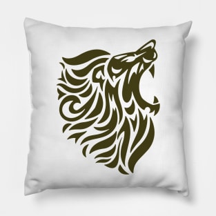 African Lion Inspired Pillow