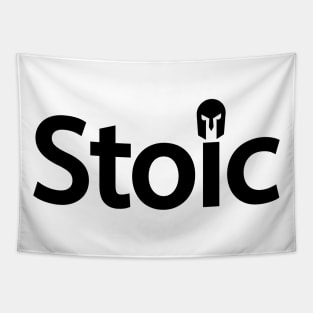 Stoic being stoic creative typography design Tapestry