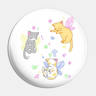 fairy kitties (rainbow) Pin